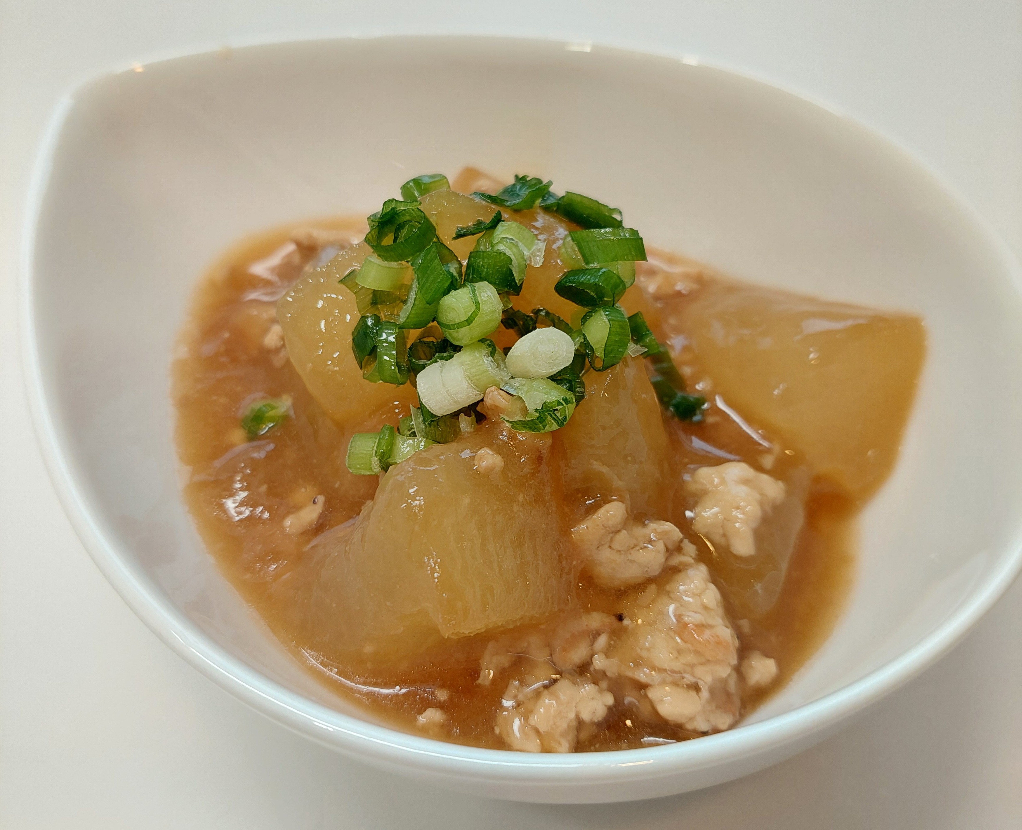 さっぱりおいしい♪とうがんのそぼろあんかけ
